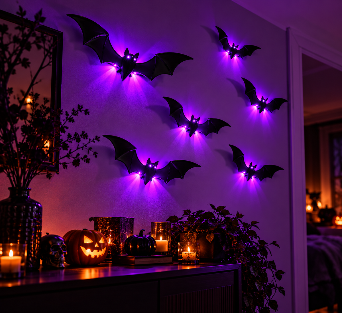 Halloween Bat Wall Lights