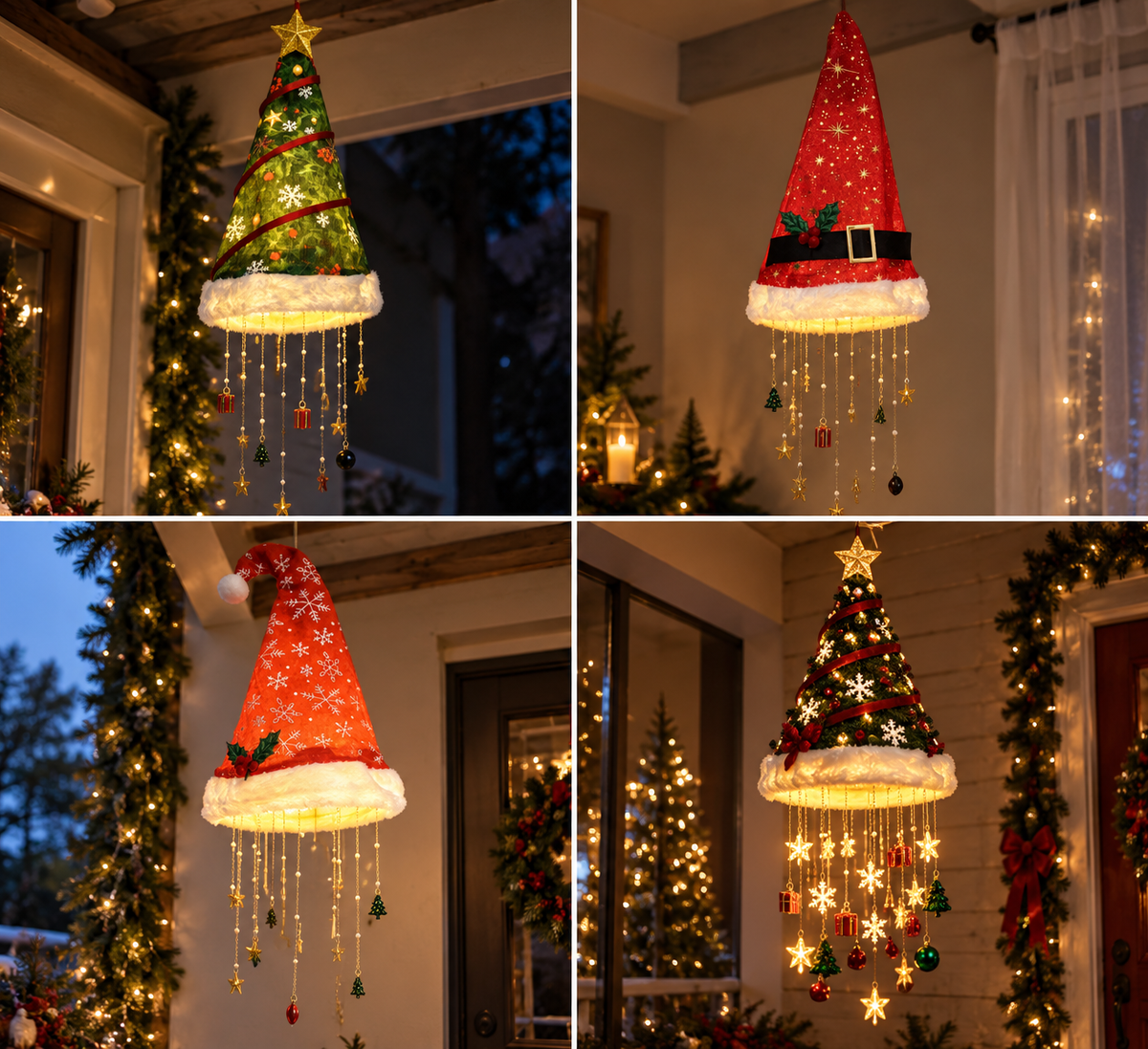 Christmas Hat Chandelier