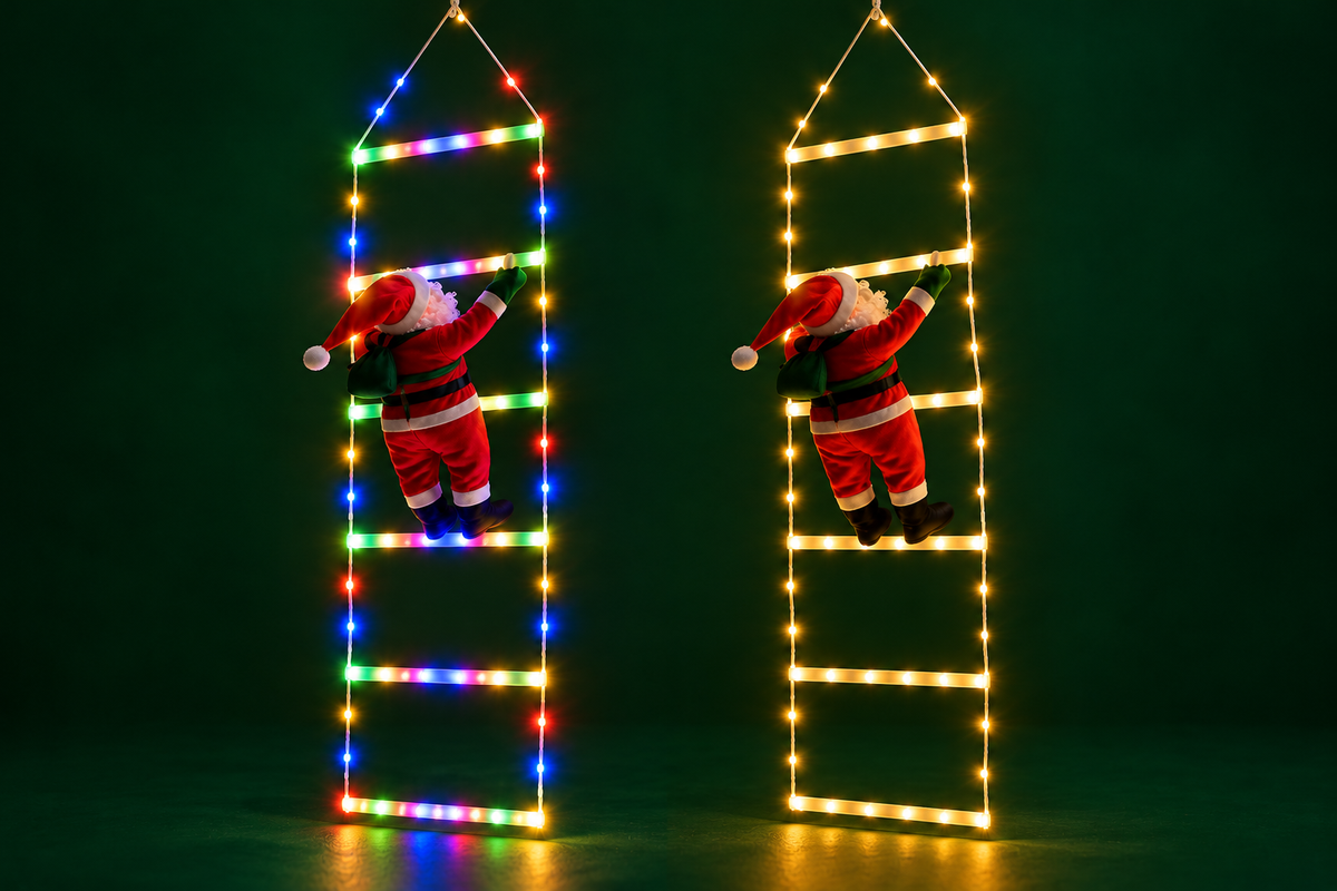 Santa Ladder Lights