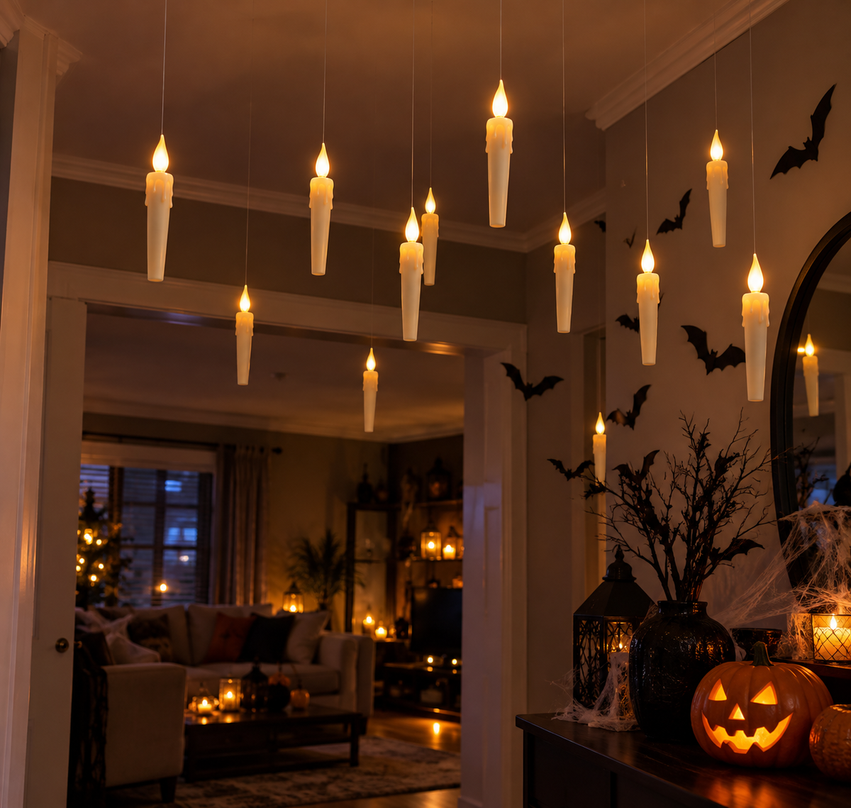 Floating LED Candles – Magical Halloween Decoration