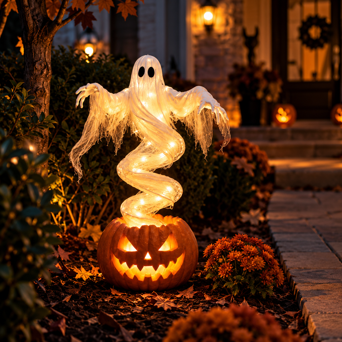 Ghost Pumpkin Light